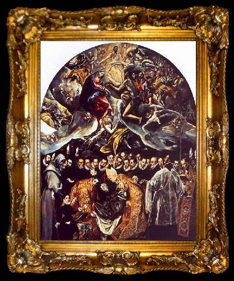framed  El Greco The Burial of Count Orgaz, ta009-2